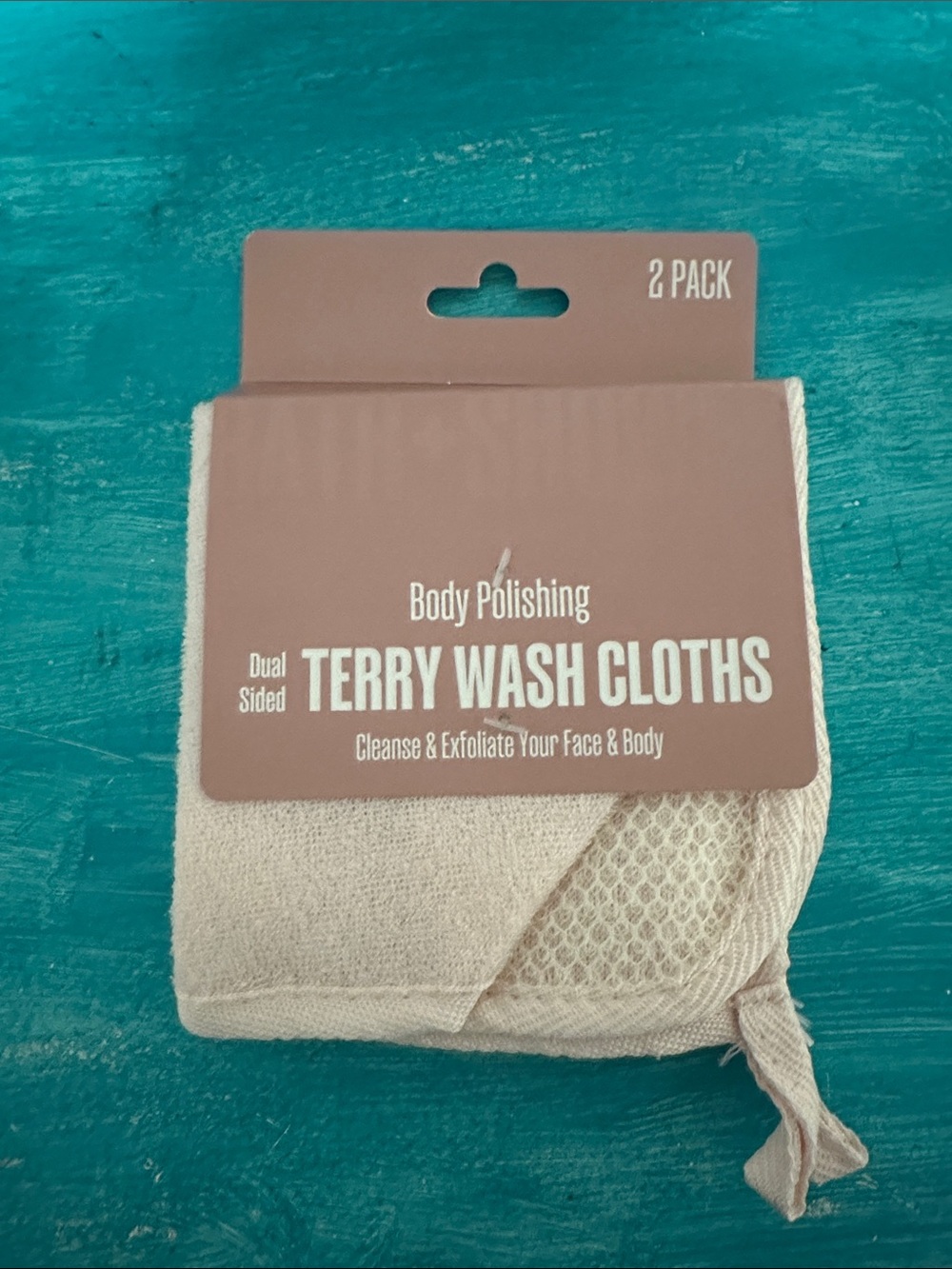 Terry Wash Cloths - Blush Pink Dual Sided Bath Cloth